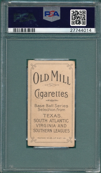 1909-1911 T206 Stark Old Mill Cigarettes PSA 4.5 *Southern League*