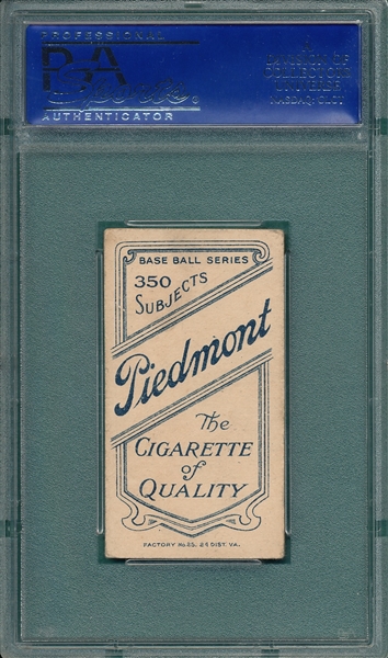 1909-1911 T206 Thebo Piedmont Cigarettes PSA 4 *Southern League*