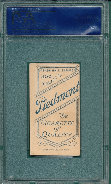 1909-1911 T206 Perdue Piedmont Cigarettes PSA 5 *Southern League*
