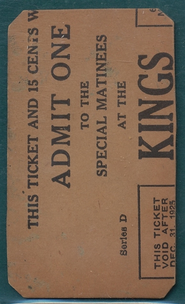 1922 E120 Tom Phillips American Caramel, *Kings Ad Sheet Back*