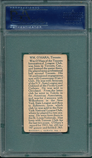 1912 C-46 #1 O'Hara Imperial Tobacco PSA 3