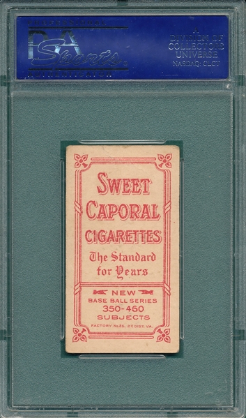 1909-1911 T206 Brown, Mordecai, Chicago Shirt, Sweet Caporal Cigarettes PSA 4 *Factory 25*
