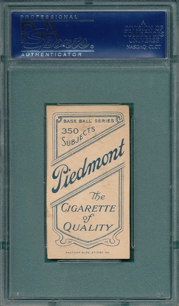 1909-1911 T206 Marquard, Portrait Piedmont Cigarettes PSA 4.5