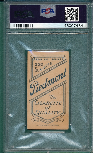 1909-1911 T206 Dunn, Baltimore, Piedmont Cigarettes PSA 4