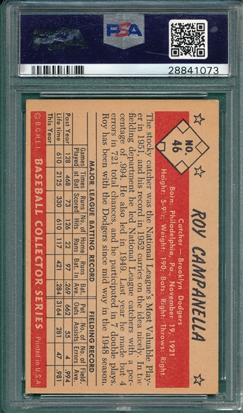 1953 Bowman Color #46 Roy Campanella  PSA 6