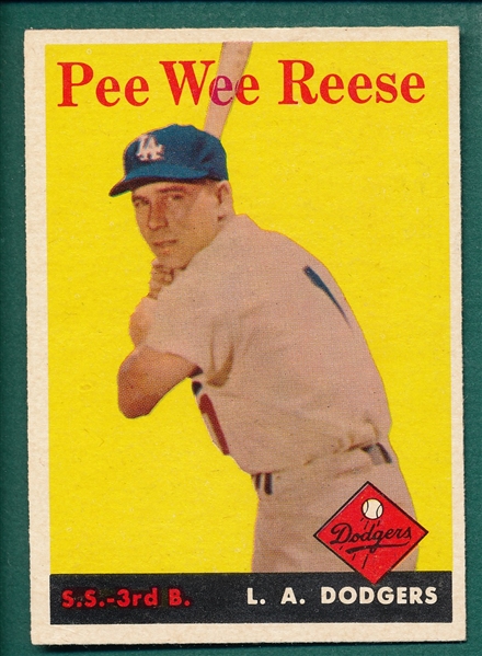 1958 Topps #375 Pee Wee Reese 