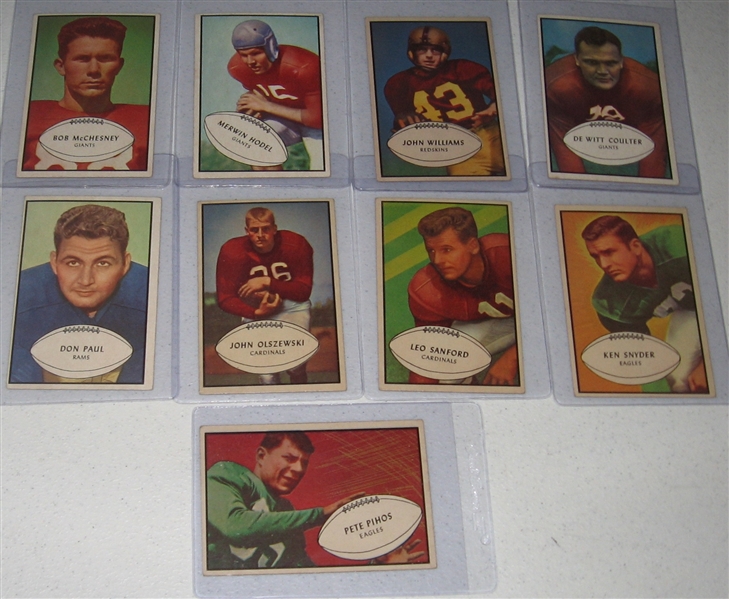 1953-54 Bowman Lot of (15) W/ Blanda, Rookie