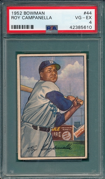 1952 Bowman #44 Roy Campanella PSA 4