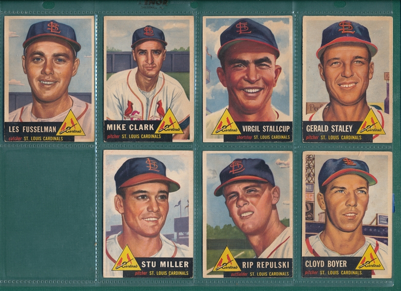 1953 Topps Lot of (29) W/ Eight High Numbers