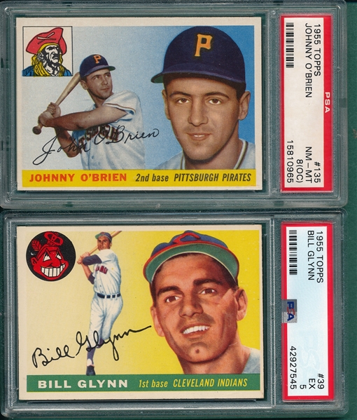 1955 Topps Lot of (5) W/ #3 Fowler