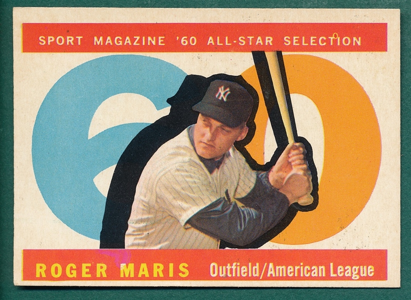 1960 Topps #565 Roger Maris, AS *Hi #*