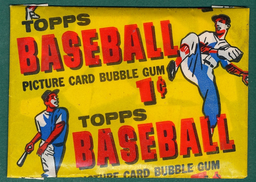 1956 Topps Baseball One Cent Pack Unopened