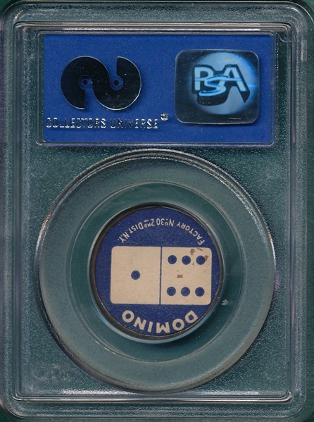 1909 PX7 George Mullin, Domino Discs, Sweet Caporal Cigarettes PSA 6