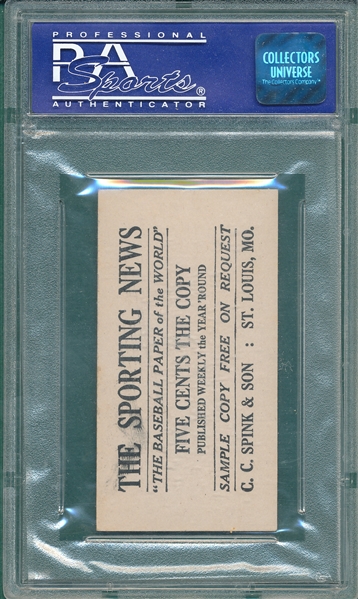 1916 M101-4 #181 Oscar Vitt Sporting News PSA 7 *Highest Graded*