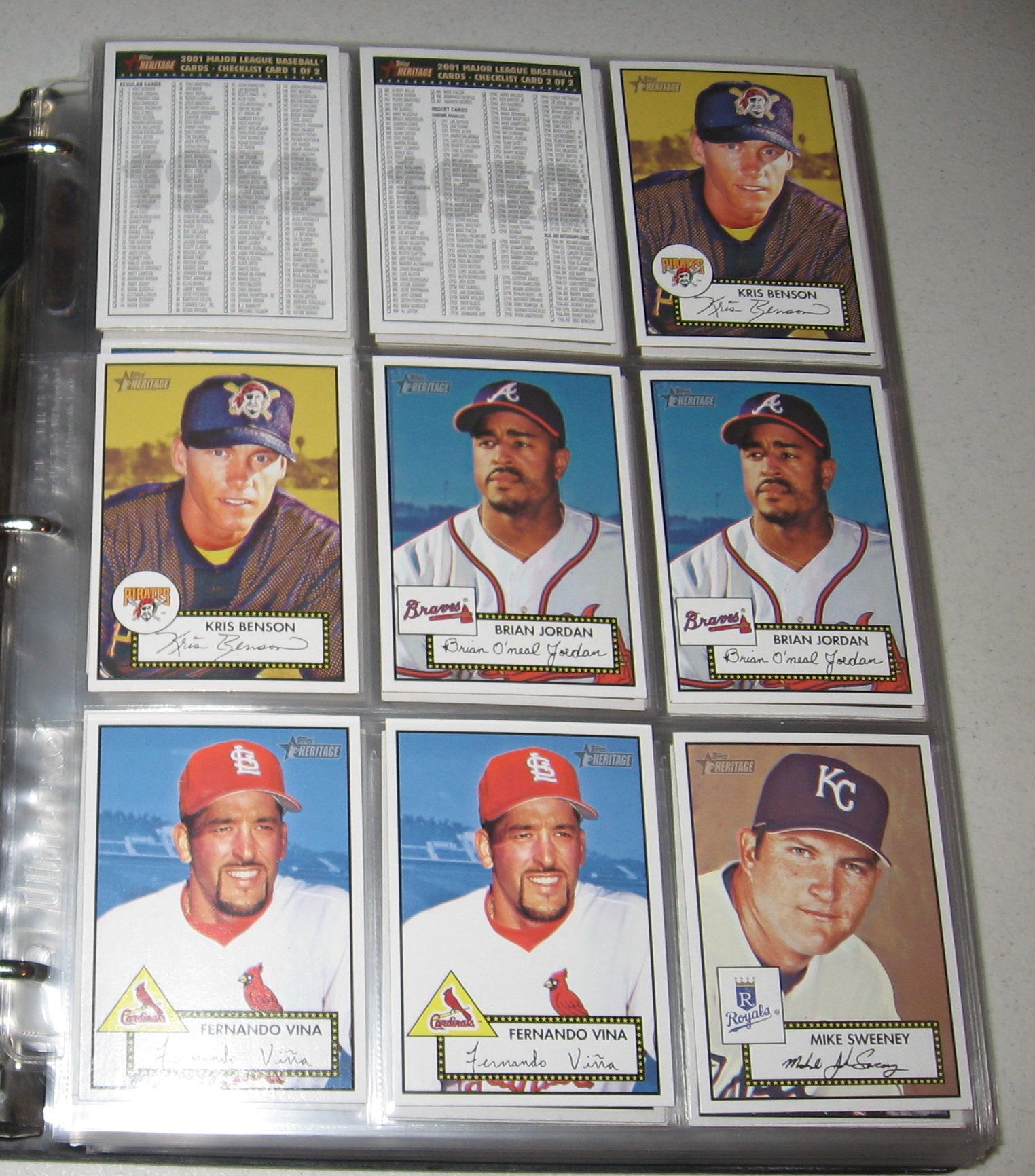 Lot Detail - 2001 Topps Heritage Baseball Complete Set w/ Variations (487)