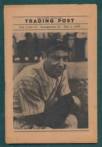 1947 The Sports Exchange Trading Post W/ Joe DiMaggio
