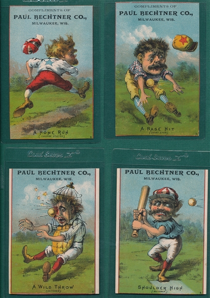 1880's Paul Bechter Co. Trade Cards, Lot of (7)