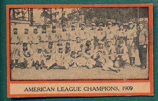 1910 Orange Borders Detroit Tigers Team