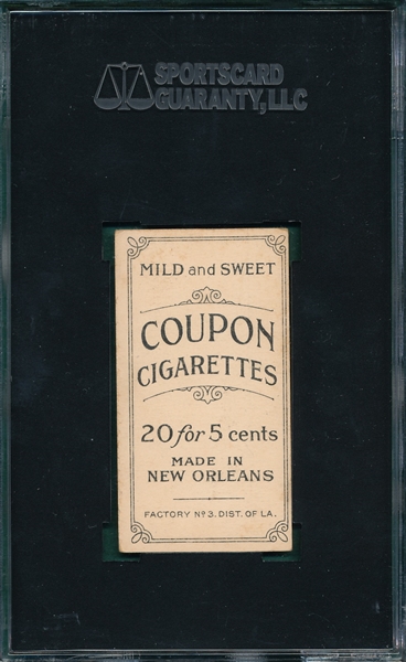 1914 T213-2 Clark Griffith Coupon Cigarettes SGC 40