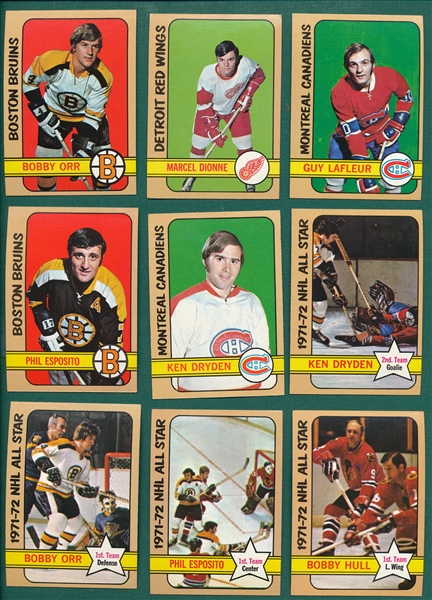 1972 Topps Hockey Complete Set (176)