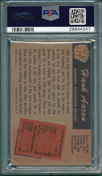 1955 Bowman #179 Hank Aaron PSA 4 (MC)
