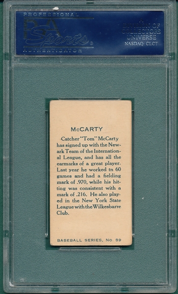 1912 C-46 #89 McCarty Imperial Tobacco PSA 4
