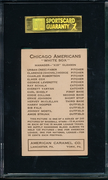 1922 E120 Leverette American Caramel Co. SGC 80 *None Graded Higher*