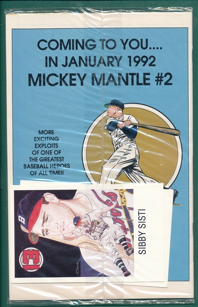 1991 Magnum Mickey Mantle (6) & 1992 Celebrity Joe DiMaggio, Lot of (7) Comics