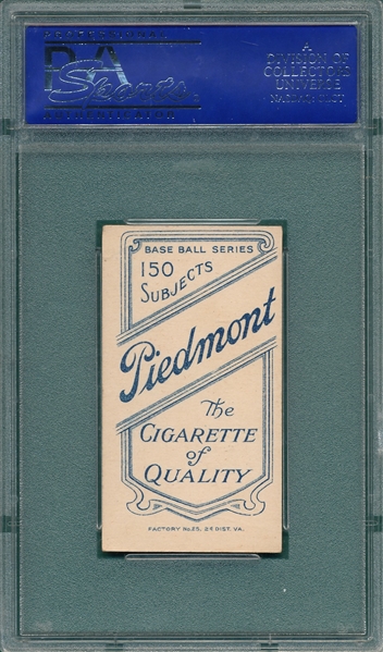 1909-1911 T206 Chesboro Piedmont Cigarettes PSA 4
