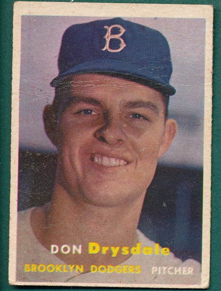 1957 Topps #18 Don Drysdale *Rookie
