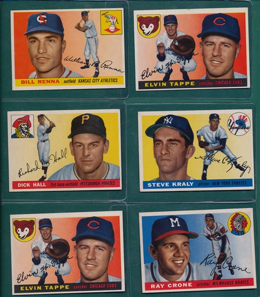 1955 Topps Lot of (22) W/ #70 Rosen