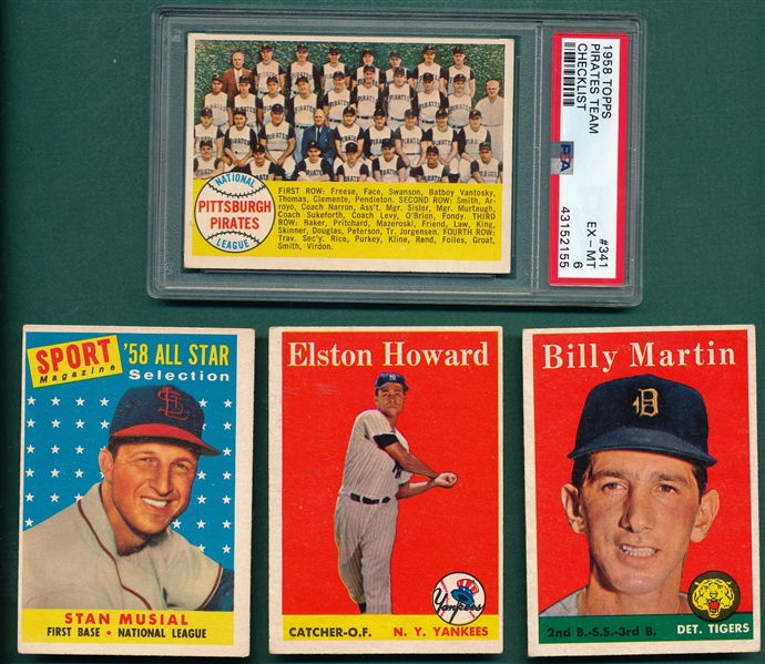 1958 Topps Lot of (86) W/ Musial, AS