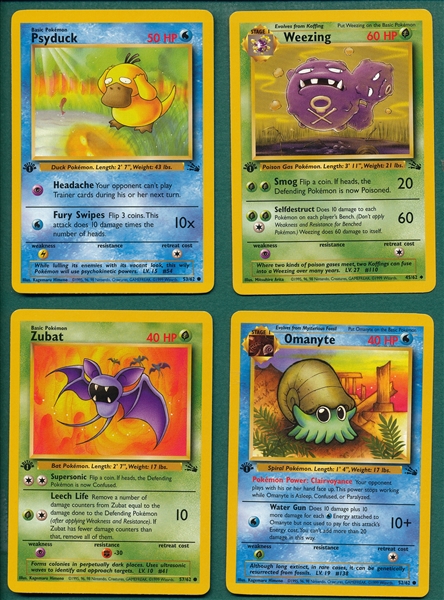1999 Pokemon Game 1st Edition Lot of (21) W/ Psyduck