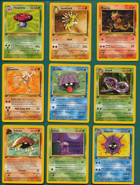 1999 Pokemon Game 1st Edition Lot of (21) W/ Psyduck