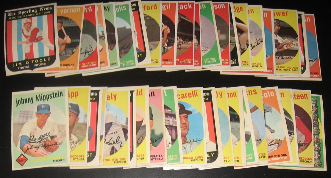 1957/59 Topps Lot of (95) W/ '57 Ford & Banks