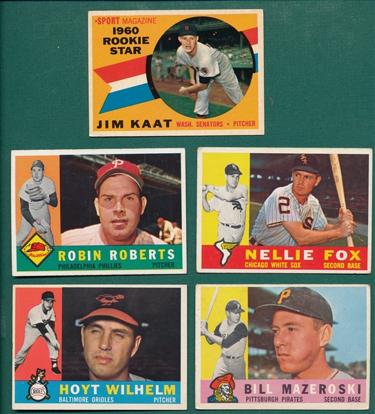 1960 Topps Partial Set (330) W/ Rookies & HOFers