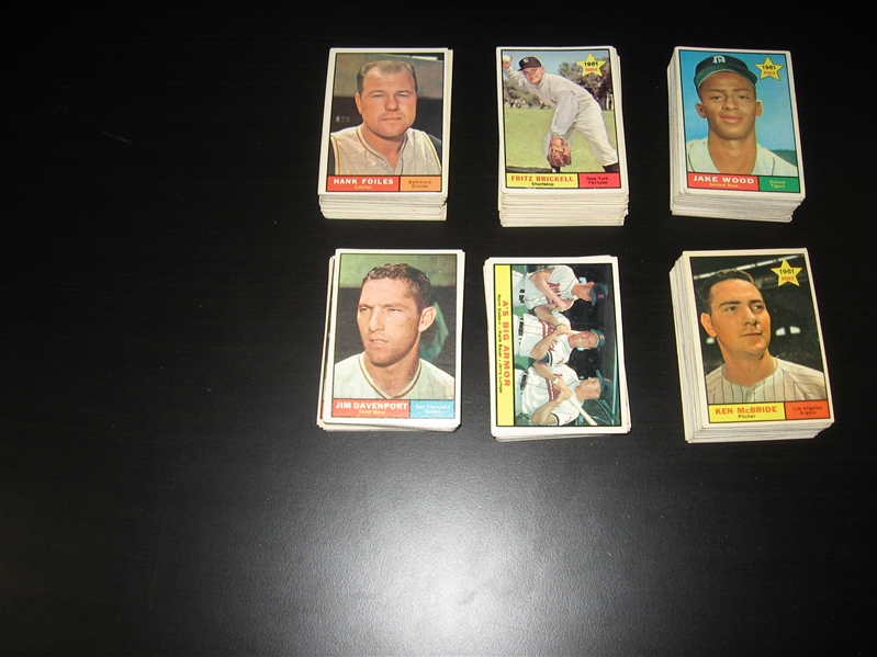 1961 Topps Lot of (277) W/ Frank Robinson