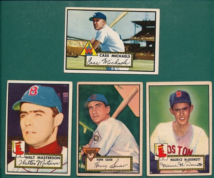 1952 Topps Lot of (21) W/ #35 Sauer