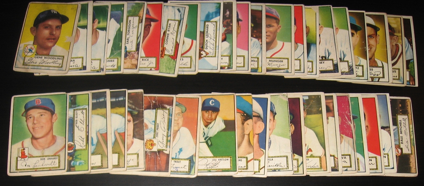 1952 Topps Lot of (47) W/ #129 Mize