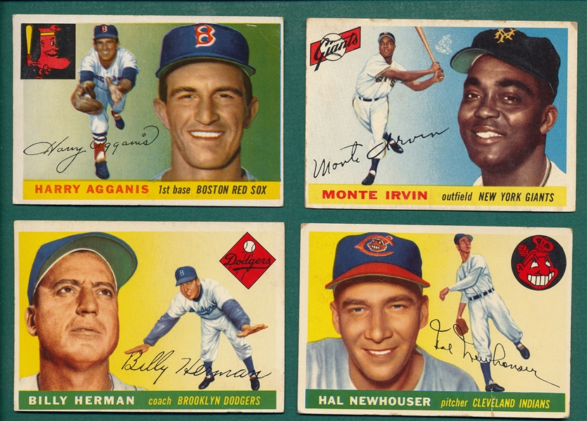 1955 Topps Lot of (87) W/ Irvin & Agganis