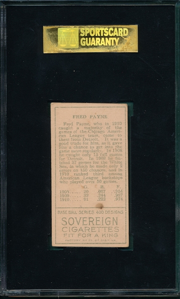1911 T205 Payne Sovereign Cigarettes SGC 60