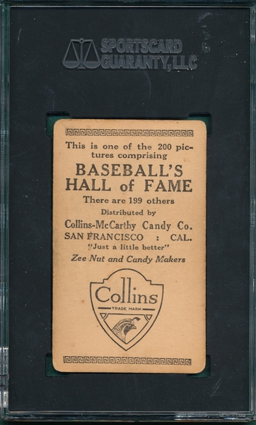 1917 E135 #70 Grover Hartley Collins-McCarthy SGC 1.5
