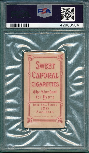 1909-1911 T206 Shipke Sweet Caporal Cigarettes PSA 1.5 *Presents Better*