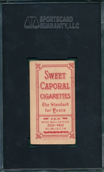 1909-1911 T206 Bender, No Trees, Sweet Caporal Cigarettes SGC 60