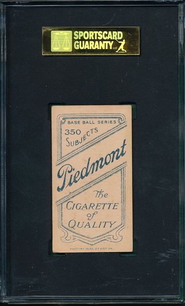 1909-1911 T206 Ritter Piedmont Cigarettes SGC 60
