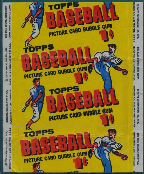 1956 Topps One Cent Wrapper