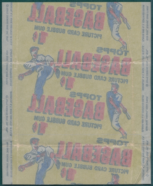 1956 Topps One Cent Wrapper