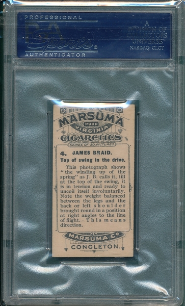 1914 Marsuma Co. #4 Braid PSA 4