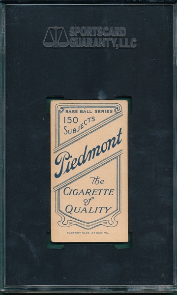 1909-1911 T206 Pelty Piedmont Cigarettes Cigarettes, SGC 60 *Horizontal*