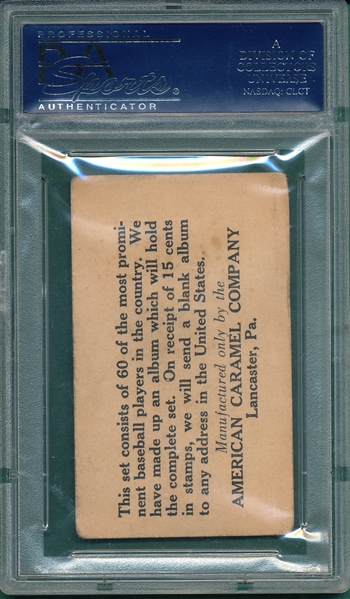 1927 E126 Jack Smith American Caramel Co. PSA 2